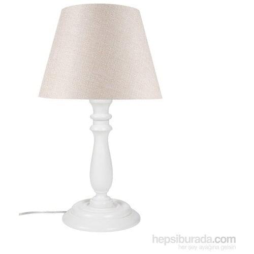 New Lampshade White Foot/Beige Hat Lampshade
