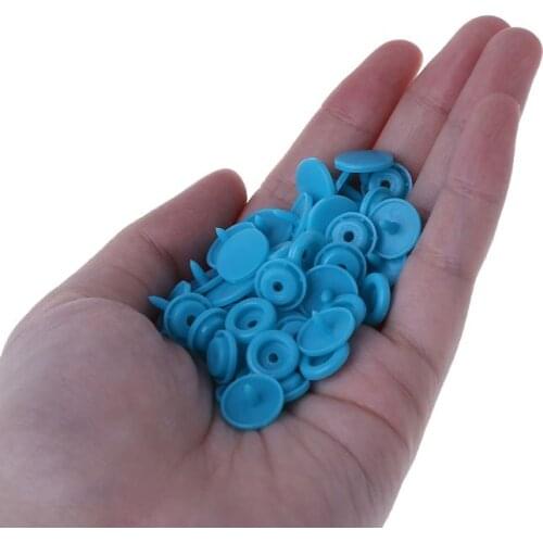 50 Sets T5 Plastic Button Resin Snaps Fasteners Dummy Clips Press Studs