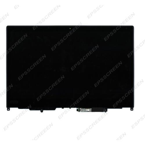 Notebook replace touch LCD assembly screen for lenovo thinkpad X380 Yoga 02DA172 02DA168 digitizer panel with LED display bezel