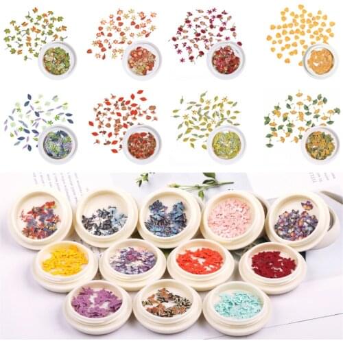 Mixed Simulation Leafs Butterflies Filling Wood Pulp Chips Nail Art Accessories Grass For DIY Epoxy Resin Mold Decoration