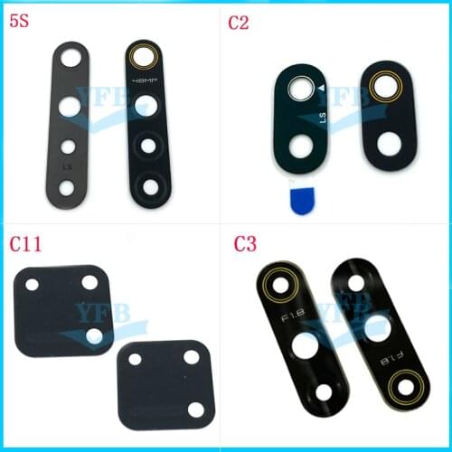 100pcs Back Rear Camera Lens Glass Cover Replacement Cover For OPPO Realme 6i 5 Pro C20 C21 C25 5S C2 C11 C3