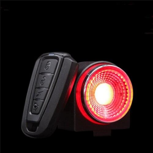 Bicycle A8 Smart Taillight Bike Rear Light Anti-theft Alarm Warning LED Tail Light Waterproof MTB LED Lamp Night Safety Riding