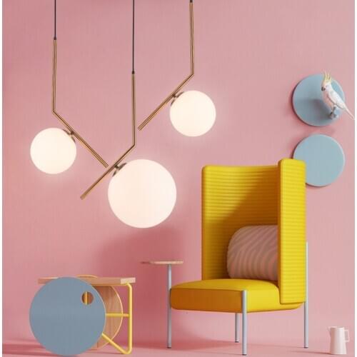 Vintage glass ball lamparas de techo colgante moderna kitchen chandeliers lustres luzes de teto lampes suspendues avizeler