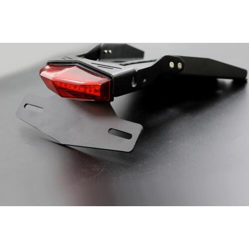 Motorcycle Tail Mount License Plate Bracket Brake Rear Lamp Taillight For BMW R NINE T 2014-2018 R9T