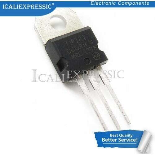 10PCS TIP-121 TIP121 TO-220 80V 5A new original In Stock