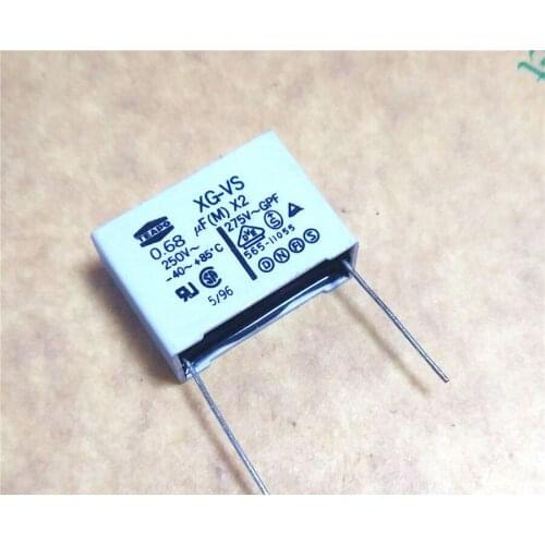 10PCS NEW 684 275VAC 250VAC 0.68UF foot28MM 0.68uf/275vAC 680nf u68 684