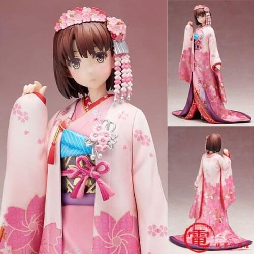 2021 hot 26cm Saenai Heroine no Sodatekata Katou Megumi kimono Action figure toys collection doll Christmas gift with box