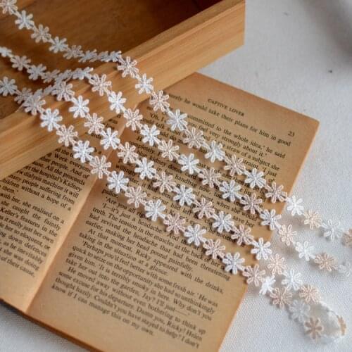 3 Meters 2.5CM Width Delicate Pink Embroidery Polyester Lace Trim Fabric DIY Manual Sewing Supplies Hot Sale