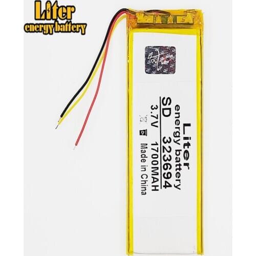 3 wires Liter energy battery 323694 3.7V 1700MAH battery li-Lion Cell phone battery I6 PLUS I7 PLUS