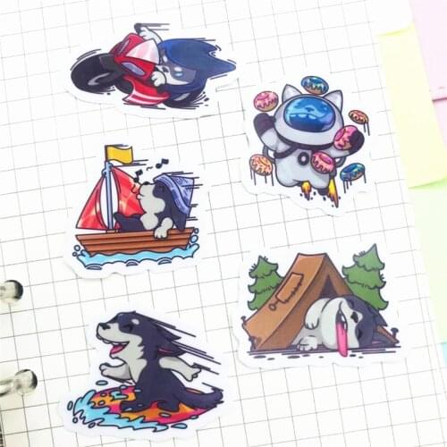 30 cute puppy scrapbooking DIY book stickers