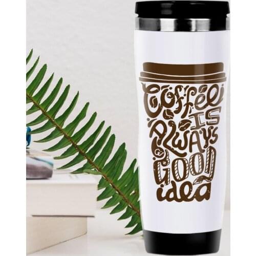 BK Gift Coffee Design Steel Thermos Bardak-32