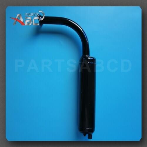 Black Colour 49CC 60CC 80CC Bicycle Exhaust Muffler Pipe Bike Engine Kits