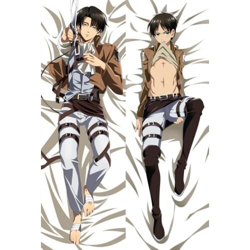 Anime Shingeki No Kyojin Ackerman Levi Body Boyfriend Pillow Case Attack on Titan Dakimakura Decorative Beautiful Cushion Covers
