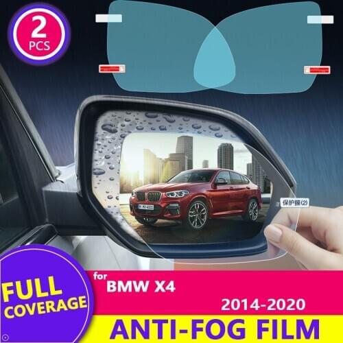 For BMW X4 ( F26 G0 2) 2014-2020 2017 2018 2019 Rearview Mirror Film HD Anti-Fog Rainproof Auto Mirror Sticker Car Accessories