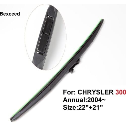Hybrid Wiper Blade for Chrysler 300 22"+21" High Quality Bexceed of Car Windshield Windscreen 2004 2005 2006 2007 2008 2009