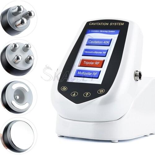Home Ues 4 Probes Vacuum + RF + 40Khz Cavitation Beauty Machine for Body Slimming Face Massage Skin Rejuvenation