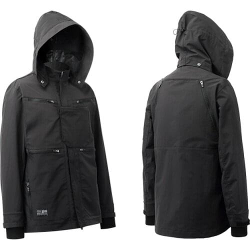 Men Winter Coat Whrs Waterproof Stormsuit Funtional Jacket Detachable Hood Techwear Ninjawear Streetwear Japanese Style