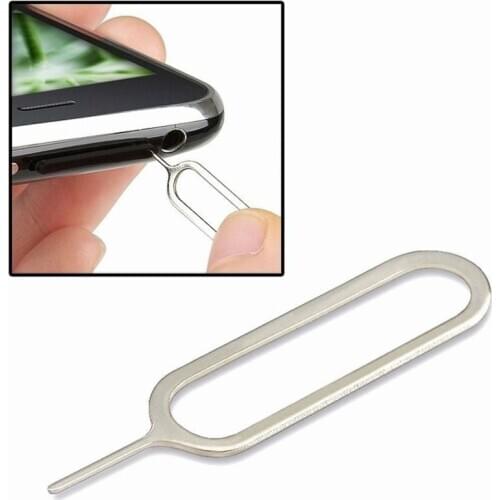 10 PCS Metal Sim Card Tray Removal Eject Pin Key Tool Needle For iphone 5 6s 7 8Plus iPad samsung Galaxy S7 edge vivo oppo zte