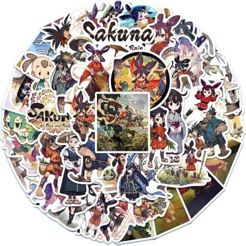 10/50Pcs Game Sakuna: Of Rice and Ruin Stickers Graffiti Waterproof DIY Phone Snowboard Laptop Luggage Fridge Guitar