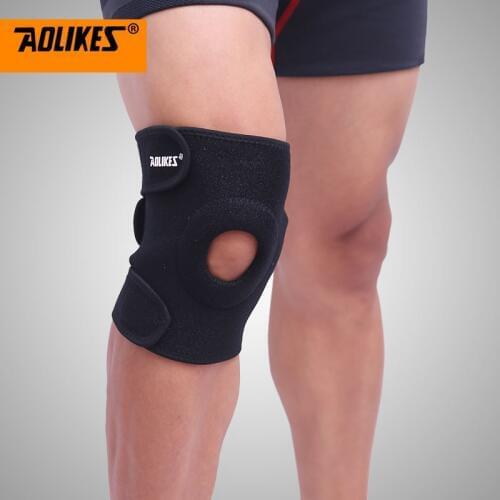 1pc Men Adjustable Sport Training Knee Pad Gym Fitness Support Patella Guard Protector Kneepad Antislip Shock Absorption Cushion