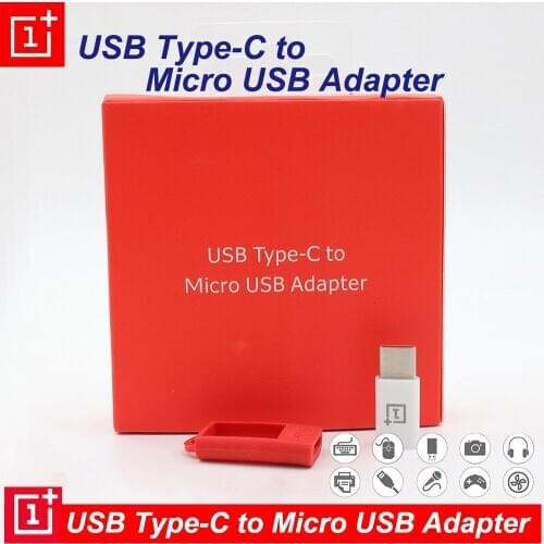 Original ONEPLUS USB Type-C to Micro USB Adapter Converter Charger Cable Transmission head for OnePlus 7 pro 7t 6 6t 5 5t 3 3t
