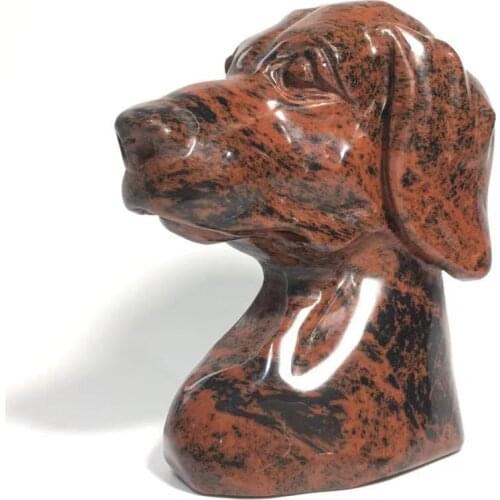 Popular High Quality Materials Of Crystals Red Obsidian Great Dane For Healing Gift YHM