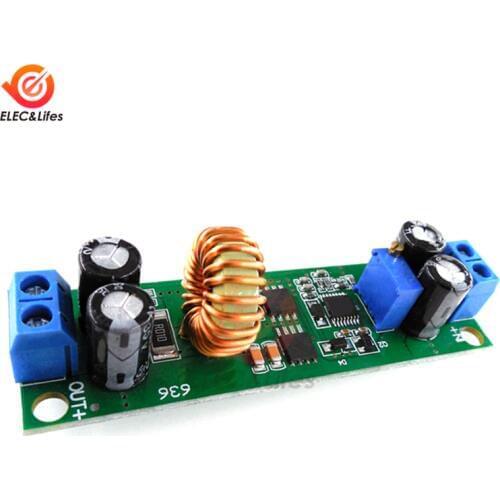 DC-DC 6.5V-60V to 1.25V-30V 10A Adjustable Step Down Buck Converter Power Voltage Regulator Synchronous Rectification Module