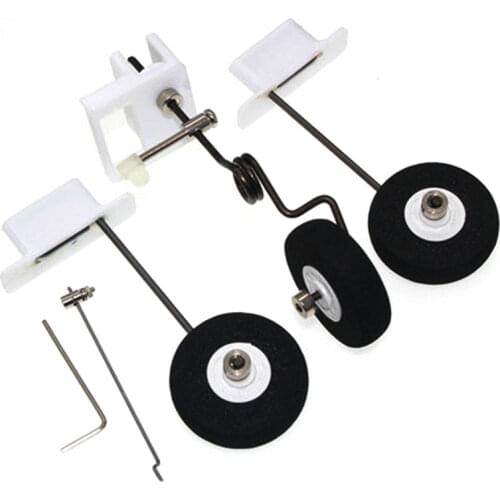 1set SU27 Assembly KT Board Landing Gear DIY Steering Wheel Gears Undercarriage For FPV RC Fixed Wing Airplane Quadcopte