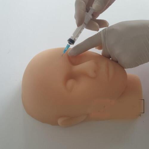 Silicone head model minimally invasive cosmetic model skin suture facial Teaching demonstration model