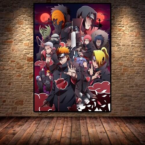 Modern Art Poster Anime Naruto Canvas Painting and Print Mural Print Poster Wall Home Living Room Wall Decoration Painting