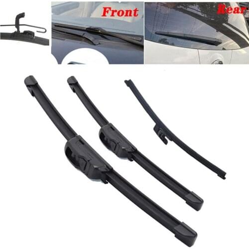 Front & Rear windshield wipers wiper Windscreen Window wipers blades For Hyundai Veloster MK1 2012 - 2018