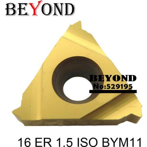 16 ER 1.5 ISO BYM11, Iso Metric Full Profile Carbide Threading Inserts Tungsten Carbide Threading Tool Threading Inserts