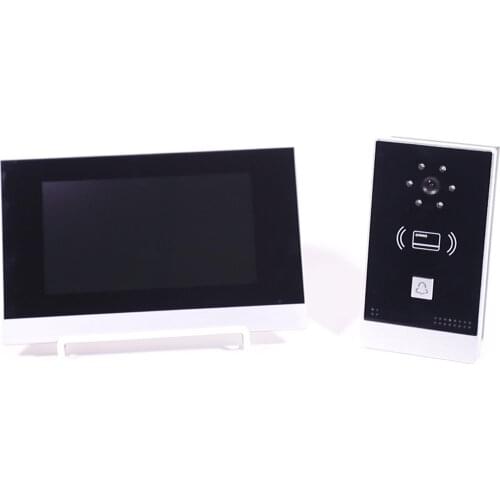 Video Door Phone Intercom System Doorbell Camera with 7 Inch HD Screen Monitor Night Vision Door Entry System for Villa Security