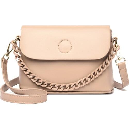 Woman Leather Crossbody Bags Vintage Designer Flap Bucket Bag Female Fashion Chain Shoulder Bags Sac Ladies Handbags Tote Bag