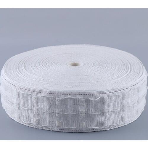 10M Roll Pull Curtain Grommet Curtain Ring Pleat Belt Tape Punching Hook Cloth Eyelets Cotton Blend