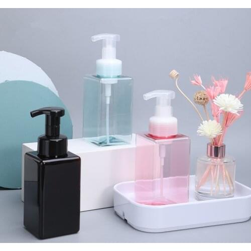 10PCS of 450ML Foam Bottle Liquid Soap Hand Washing Refillable Storage Container for Bathroom Vanities