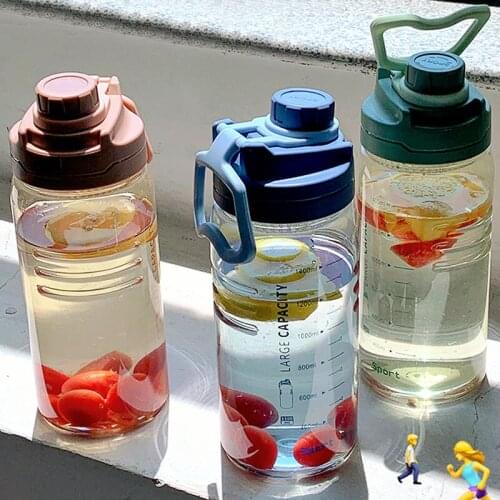 1400/2000/2400ML New Arrival 3 Color Big Capacity High Quality Plastic Sports Water Bottle With Filter
