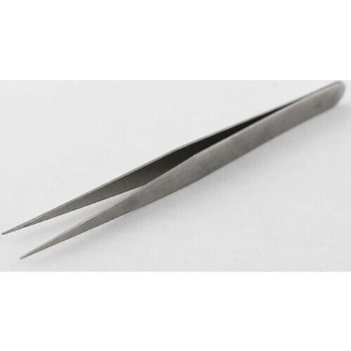 2021 Hot Sale New 2PCS Stainless Steel Straight + Bend Tweezer For Eyelash Extensions Nail Art Nippers