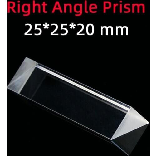 25 * 25 * 20 Right Angle Prism Material K9 Refraction Prism Optical Glass Reflective Prism Factory Customization