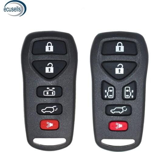 4+1/5/6 Button Remote Smart Car Key Shell Case Fob for Nissan Armada Frontier Quest Titan Murano Pathfinder Xterra