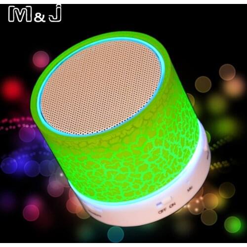A9 Bluetooth Speaker Mini Wireless Loudspeaker Crack LED TF USB Subwoofer Bluetooth Speakers Mp3 Stereo Audio Music Player