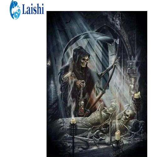 Diamond embroidery Skeleton full drill Square/round Diamond painting Cross Stitch Rhinestone mosaic Home Diamond Jewelry