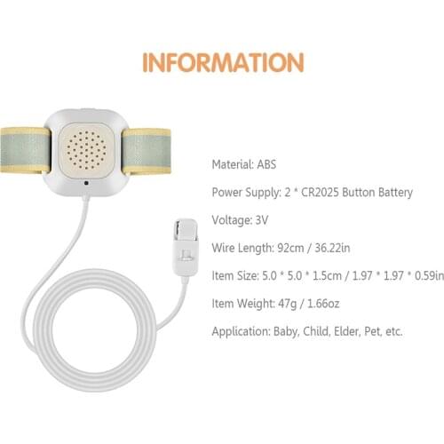 Wetness Alarm for Infants and Elderly Convenient Professional Arm Wear Bedwetting Alarm Adult Baby Sensor Bed Wetting Alarm