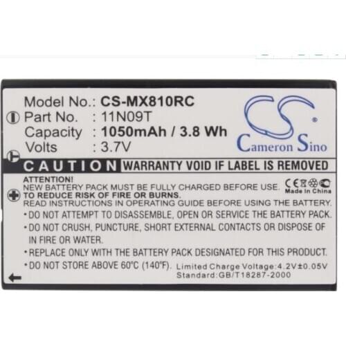 Cameron Sino 1050mAh battery for UNIVERSAL MX-810 810i 880 950 980 BATTMX880 NC0910 UT-BATTMX880 Remote Control Battery