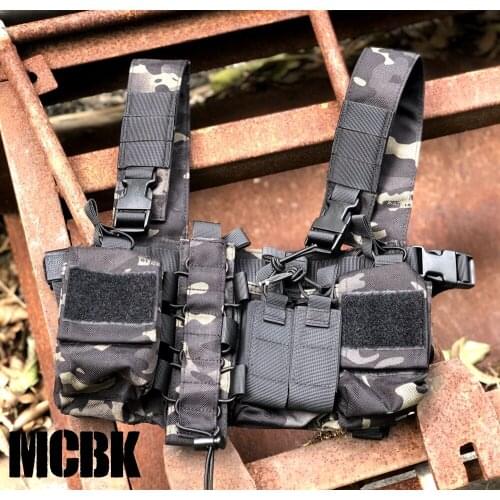 Black Grey D3 Tactical Belly Pocket Lightweight Tactical Chest Hanging Armed Woman Tactical Vest