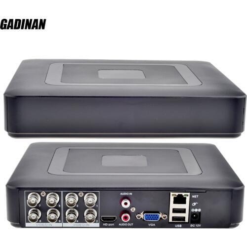GADINAN 8CH AHDNH 1080N DVR Analog IP AHD TVI CVI 5 In 1 DVR 4CH Analog 1080P Support 8 channel AHD 1080N/4CH 1080P Playback