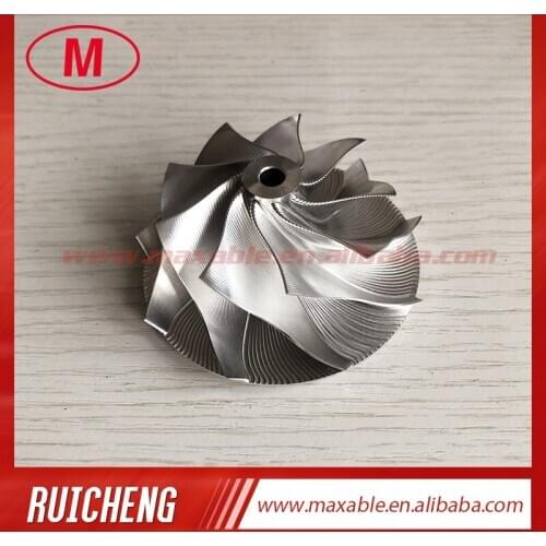GT15-25 50.20/65.00mm 9+0 Blades 702549-0008HF V1 high performance Point Milling, Snake Curve,billet compressor wheel