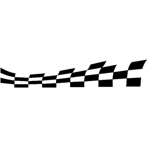 Beautiful Car Stickers Stylish Racing Checkered Flag Decorative Stickers Creative Anti-UV Waterproof Suitable for Various Models