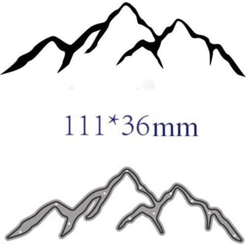 Metal cutting dies cut die mold Mountains decoration Scrapbook paper craft knife mould blade punch stencils dies