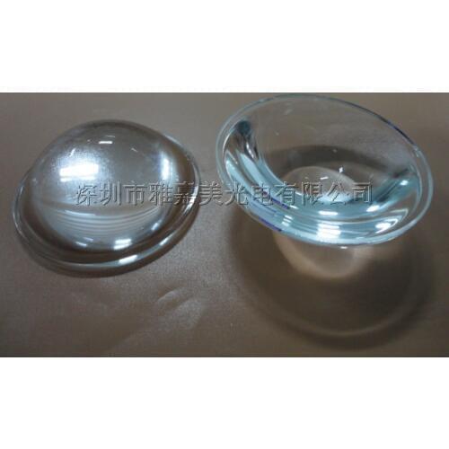 COB Glass LED lens 49.5MM High 19MM optical glass lens, Adjusting beam assistant plano-convex lens